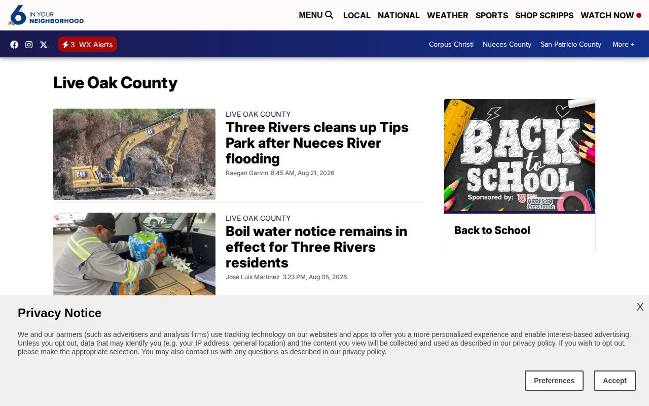 Live Oak County arrest news context from KRIS 6